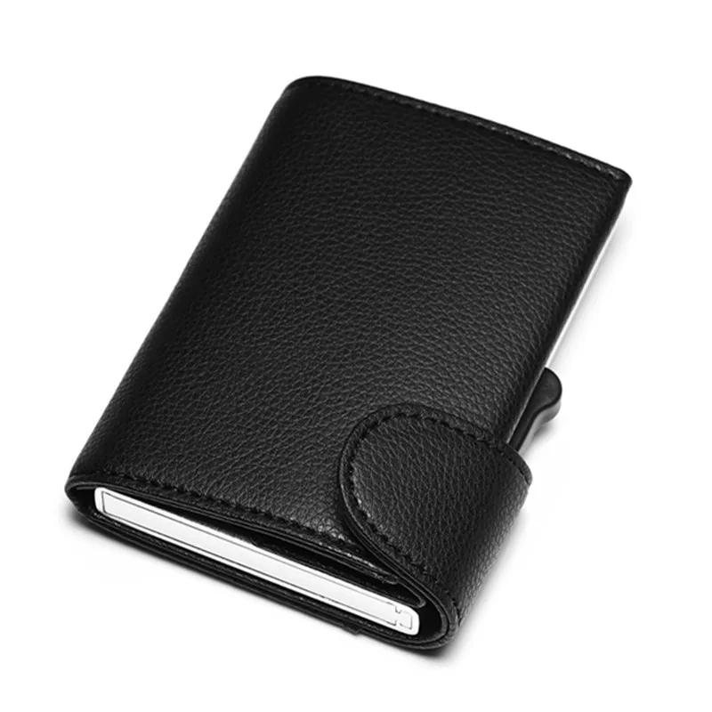 

New 2019 Aluminium Card Holder Wallet With RFID Blocking Metal Wallet Single Box Minimalist Wallet Card Package For Men