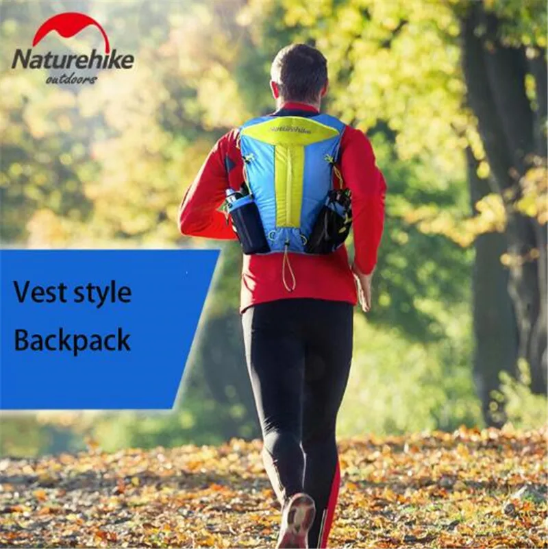 Naturehike Men Women 12L Lightweight Running Bag Nylon Shoulder Bags Cycling Hiking Camping Marathon Travel Backpack 3 Colors