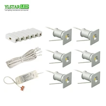 YLSTAR дизайн AC85-265V Встраиваемый светодиодный мини-прожектор 6x1 Вт Светодиодный потолочный светильник