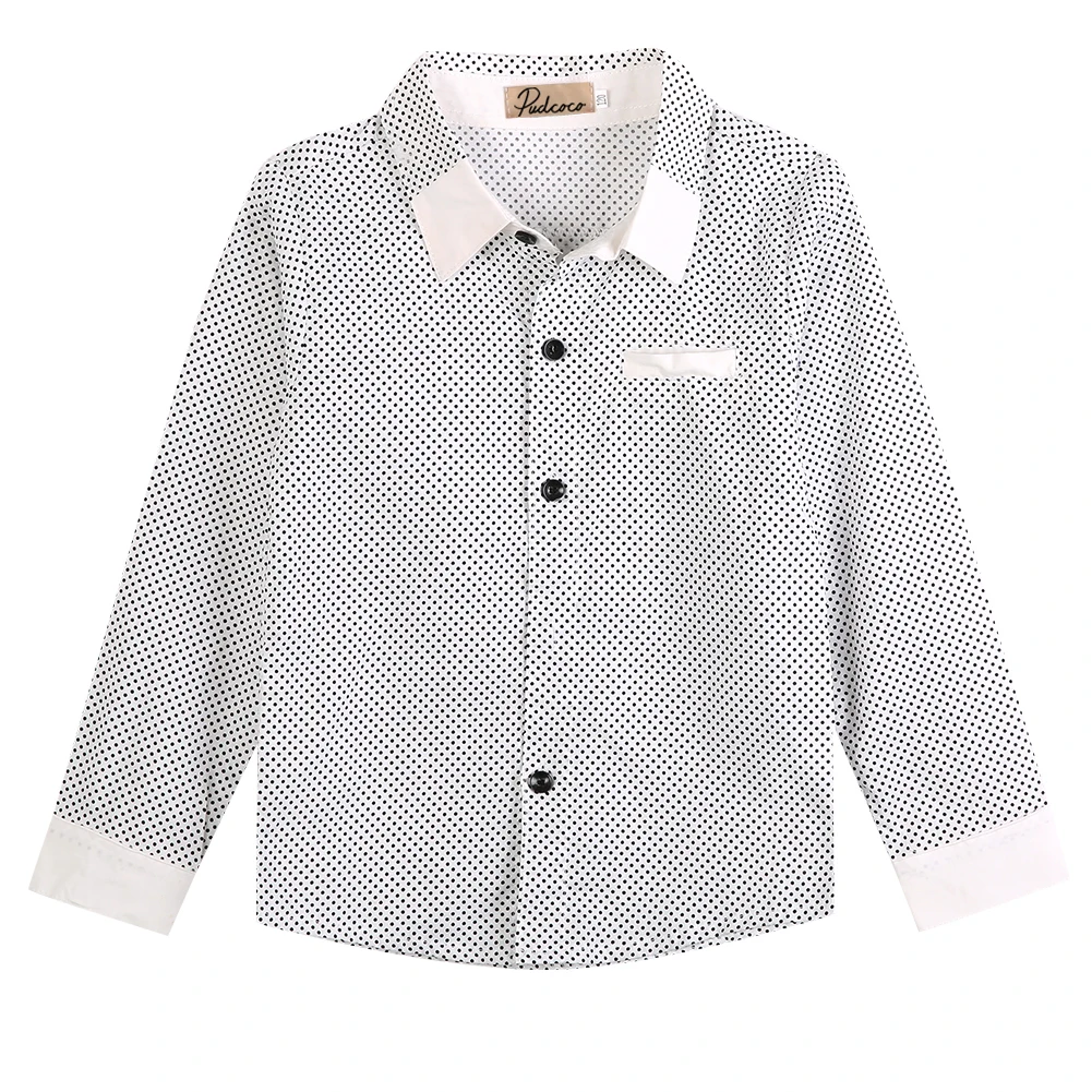 polka dot formal shirt