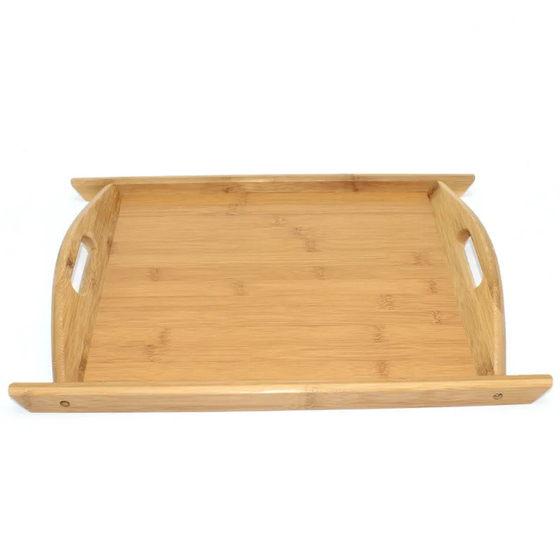 

Bamboo Dish Plate Rectangle Shape Fruit Bread Snack Tea Tray Cup Teapot Holder Storage Bakery Shop Party 30*20cm 38*27cm 1 PC