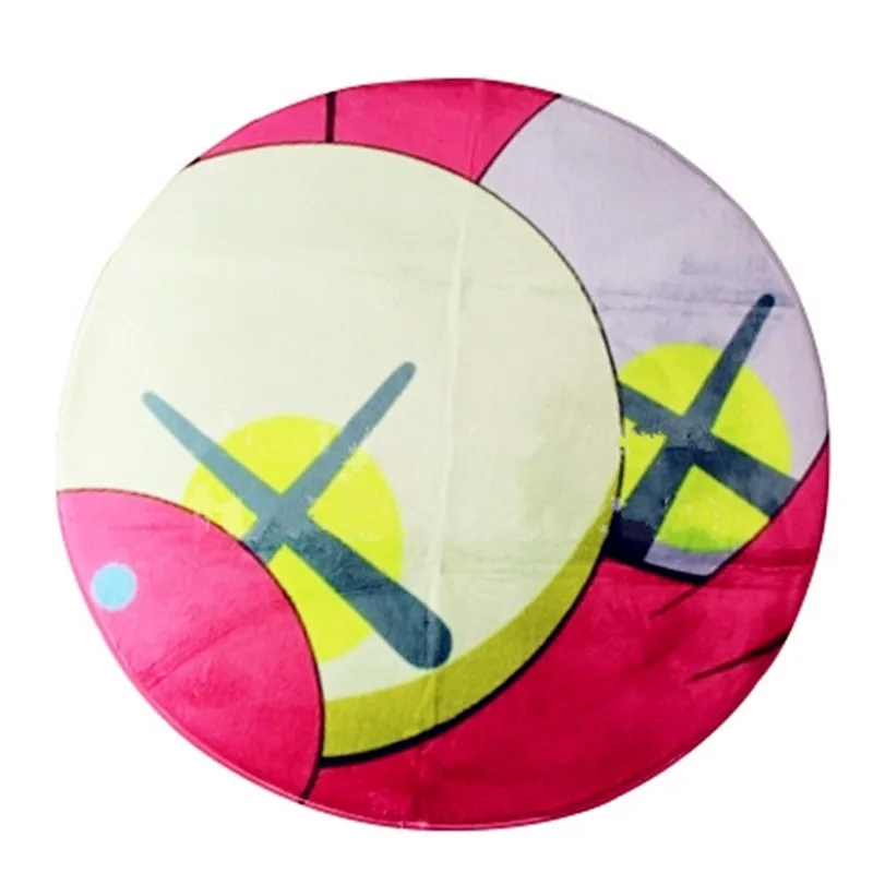 

39 Inches OriginalFake KAWS Big Eye Floor Mats Flannel Wicking Non-slip Mat Action Figure Model Giocattolo G1217