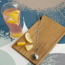 Новинка из нержавеющей стали доска с черепами ложка Коктейльная ложка для смешивания с вилкой крутой Бар инструмент для бардентера