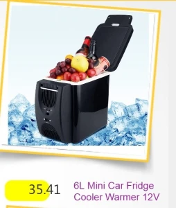 Car Refrigerator 6L Freezer Two Type Electrical Cooler Heater for Travel Hiking Camping Outdoor Dual-use Icebox Auto Fridge