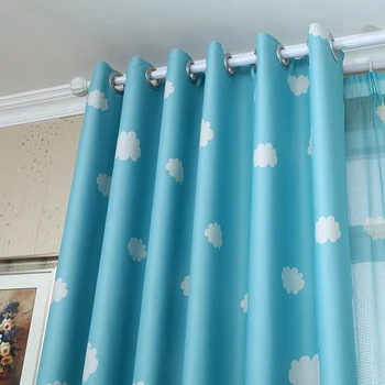 

Clouds curtain shade cloth child real curtain finished product one meter means 100cm*260cm