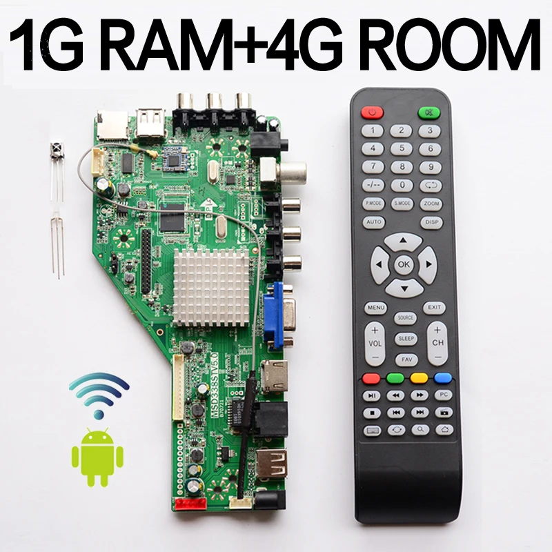 Смарт плата MSD338S TV 5 0 1 + 4 Гб 1024 м Android|Адаптеры AC/DC| |