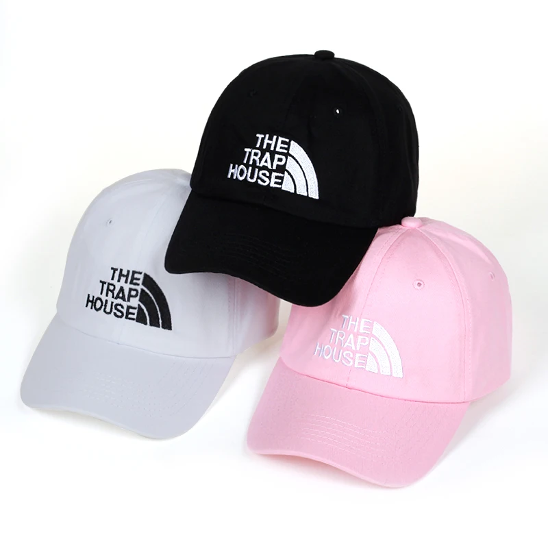 

2018 new THE TRAP HOUSE embroidery dad hat Fashion Style Rap Hip Hop Dad Cap Cotton For Women Men Hip Hop Cap Gorra golf cap hat