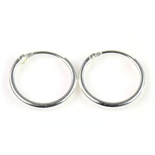 Aoloshow 925 Sterling Silver Small Endless Hoop Earrings For Aoloshow 925 Sterling Silver Small Endless Hoop Earrings For Cartilage Helix Nose Septum And Lips Diameter 8 9 5 13 14mm P698 In From Jewelry