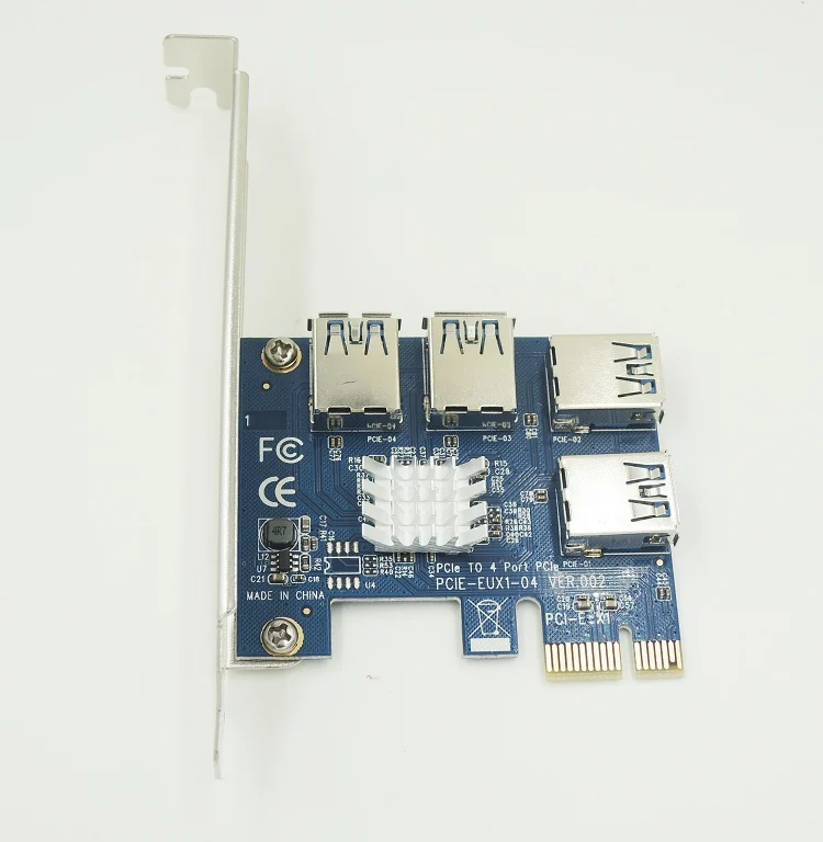 Бесплатная доставка 4 в 1 переходная плата PCI E от до 1X Express USB3.0 Rabbet Ethereum Mining ETH|pci-e