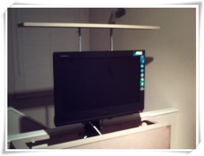 Wireless Remote control tv lift system with 700mm stroke LED TV liftin