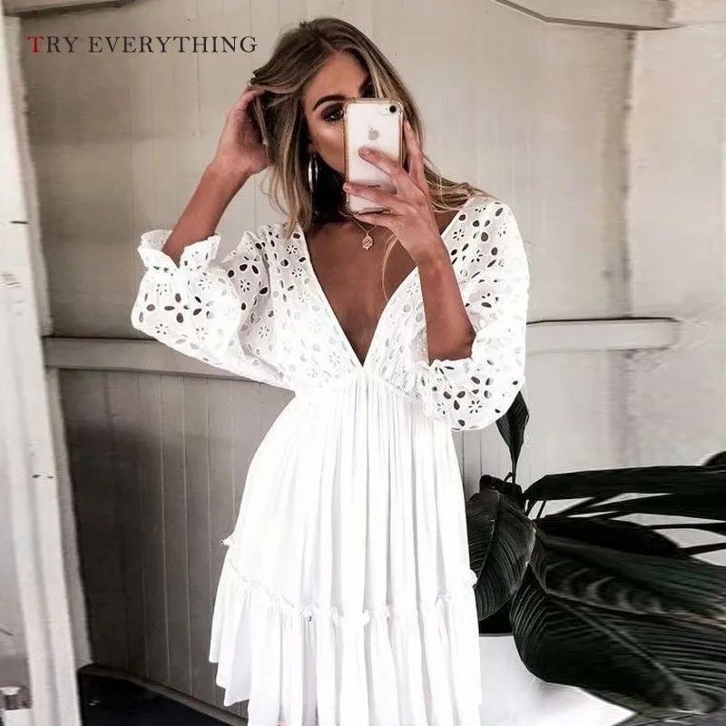 

Women White Summer Dress 2019 Backless Black Sexy Dresses Ladies Hollow Out A Line Tuinc Beach Dress Plus Size Women Red Dress