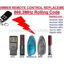 Sommer 4020 4025 4031 замена пульта дистанционного управления 868,3 МГц