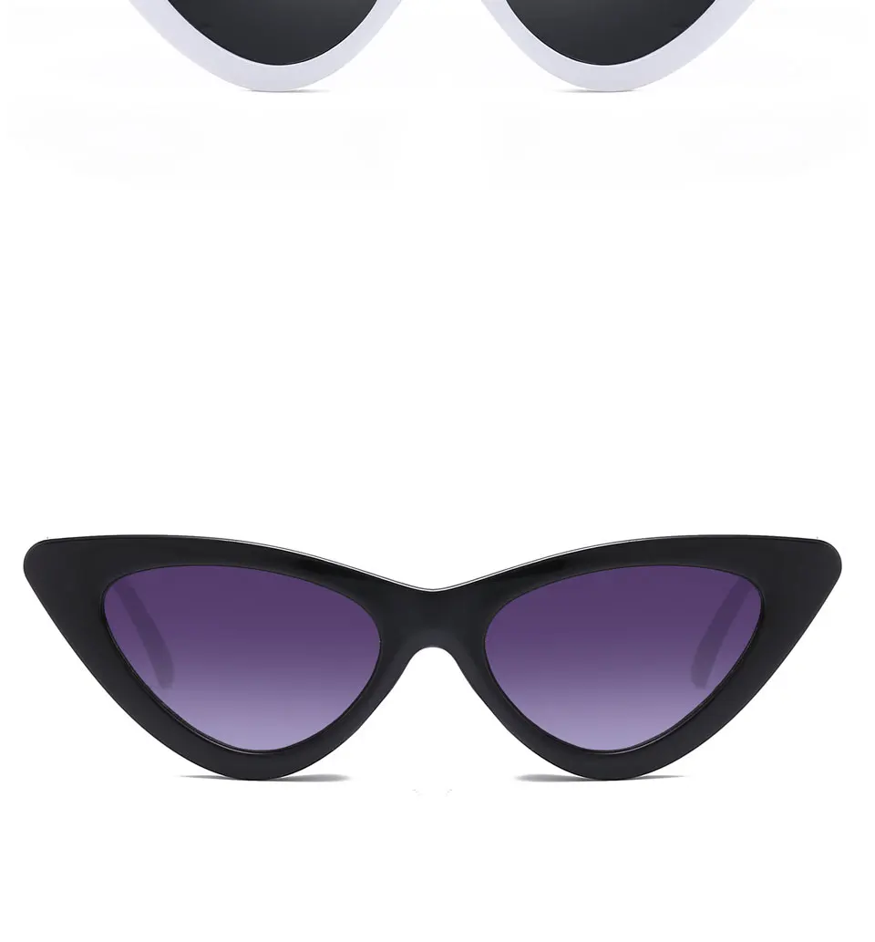 Солнцезащитные очки для Для женщин Новое Милое сексуальное ретро в форме кошачьих глаз солнцезащитные очки Для женщин Треугольники Винтаж недорогие солнцезащитные очки высокое качество UV400