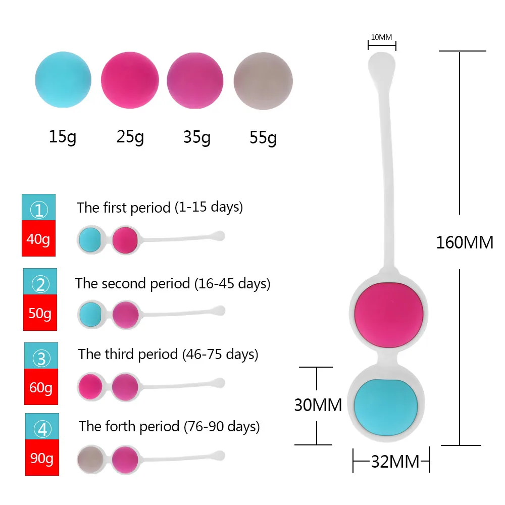 Шарики вагинальные Jane Wonda Geisha купить со скидкой в секс шопе