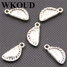 

WKOUD 15PCS Silver color Metal Food Dumplings Pendant Charms For Jewelry Making Diy Jewelry Charms Making Findings A159