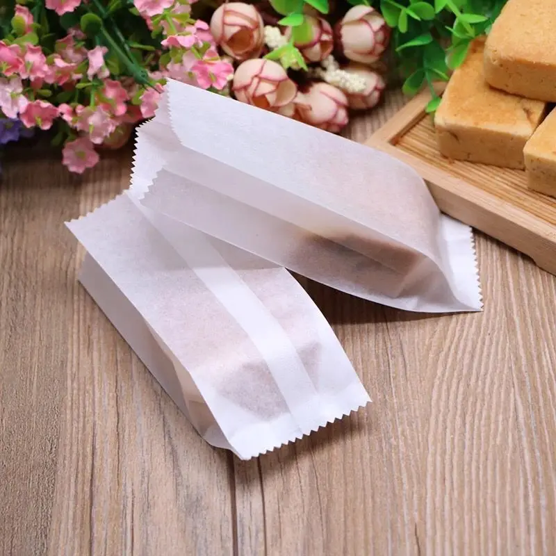

White Cotton Paper Bag Pineapple Cake Packaging Wrapper For Cookie Candy food,1000 Pcs/lot