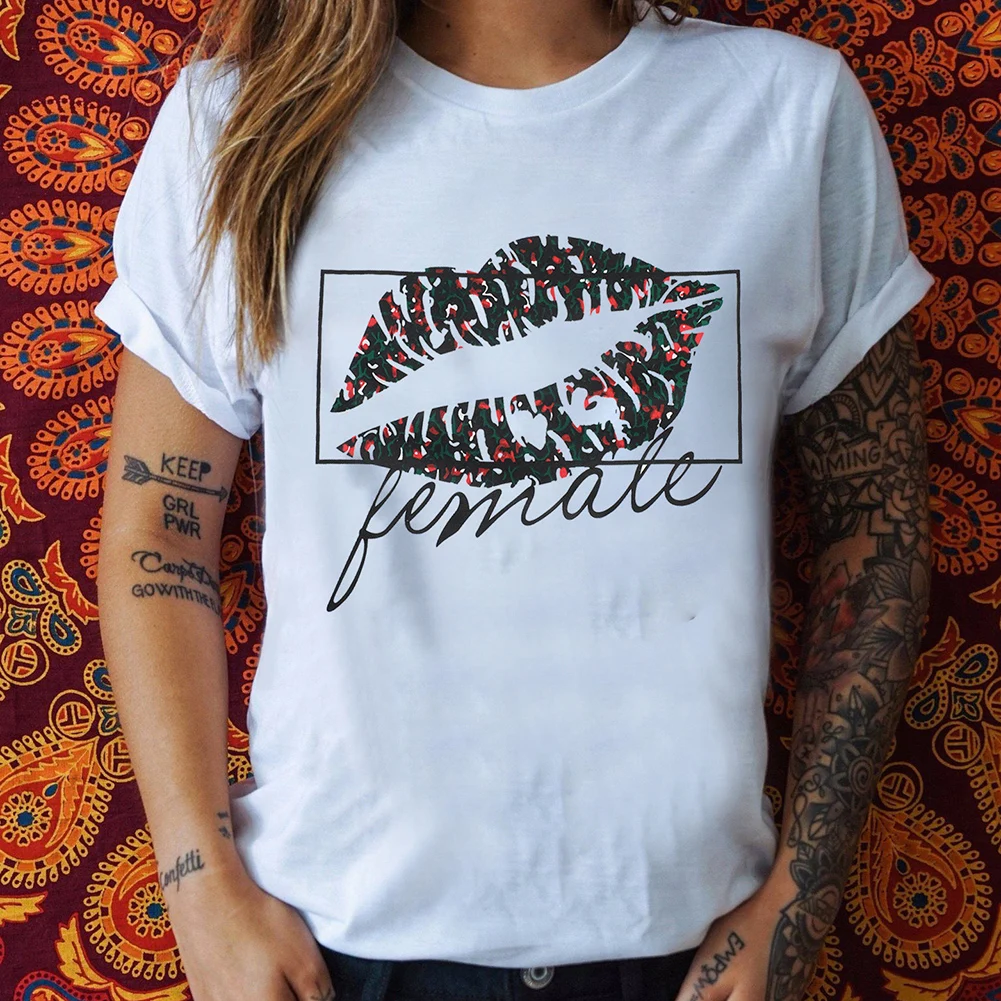 الصيف النساء تي شيرت القطن الشفاه طباعة المرأة القمصان الأبيض الإناث عارضة المحملة قميص قصير الأكمام جولة الرقبة الأساسية قمم وتتسابق الصيف النساء تي شيرت القطن الشفاه طباعة المرأة القمصان الأبيض الإناث عارضة المحملة قميص قصير الأكمام جولة الرقبة الأساسية قمم وتتسابق