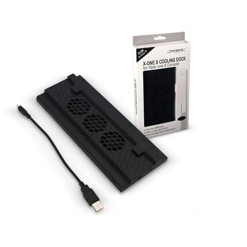 Vertical Stand Cooling Fans For Xbox One Slim Console Cooler Charging
