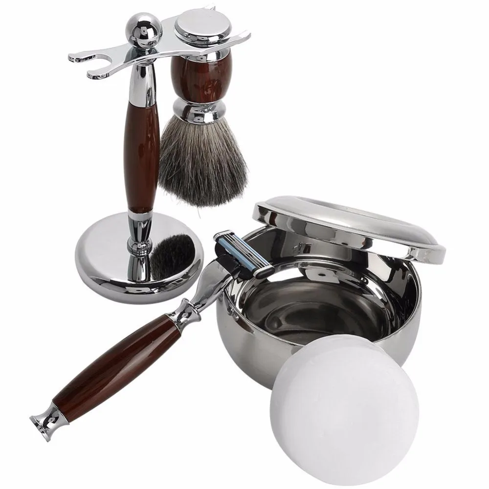 Мужской набор для бритья борода, безопасная щетка, чаша, мыльница, щетка для бритья волос+ чаша для крема для бритья, чистящий комплект полок