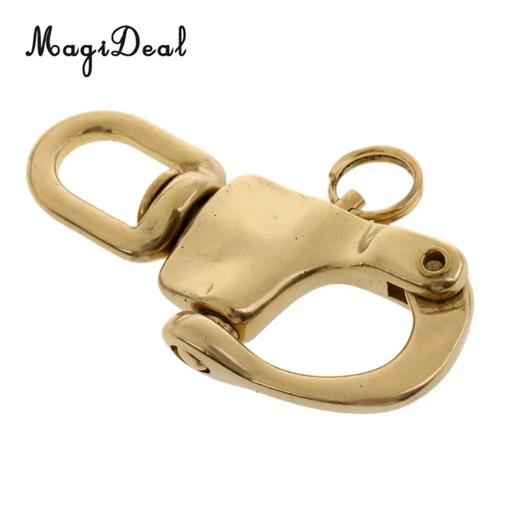 Copper Quick Release 72mm 2.8inch Swivel Snap Shackle Sailing Hardware for Sailboat Halyard Marine Boat Kayak