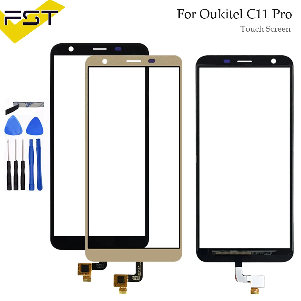 5,45 ''для Oukitel C11 Pro Сенсорный экран дигитайзер сенсор Сенсорная панель сборка Замена для Oukitel C11 Pro Телефон с инструментами