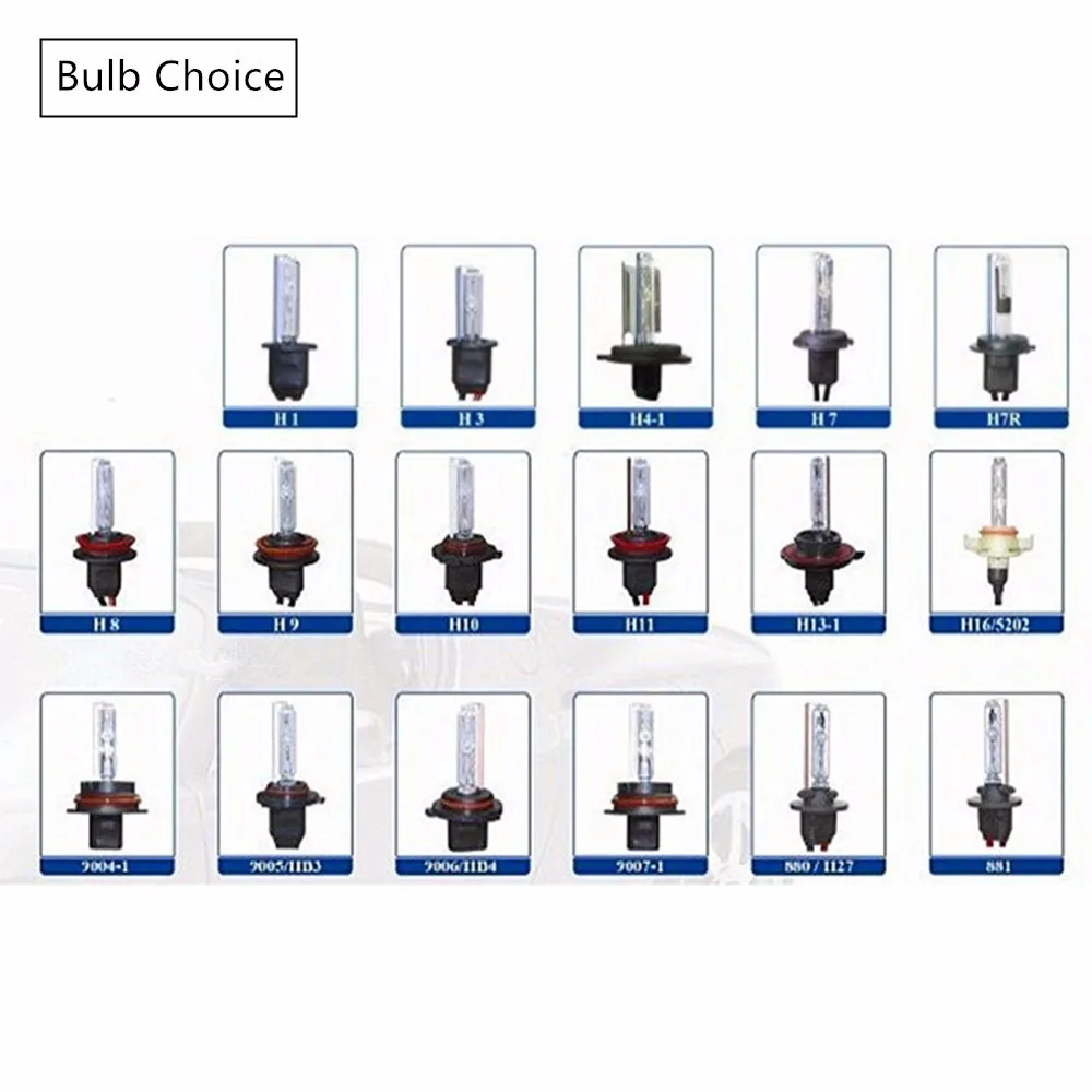 2 шт SKYJOYCE hid Ксеноновые H7 темно-синие розовые фиолетовые зеленые H11 hid H1 HB3 HB4 желтые H4-1 55 Вт hid ксеноновые лампы 3000 K-12000 K Дешевые hid