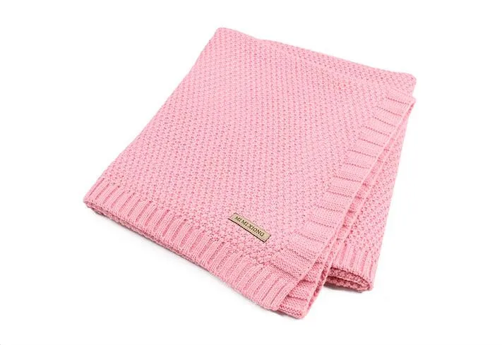 Детское одеяло вязаное Пеленальное Одеяло для новорожденных супер мягкое детское постельное белье для малышей одеяло для кровати диван корзина коляска одеяло s