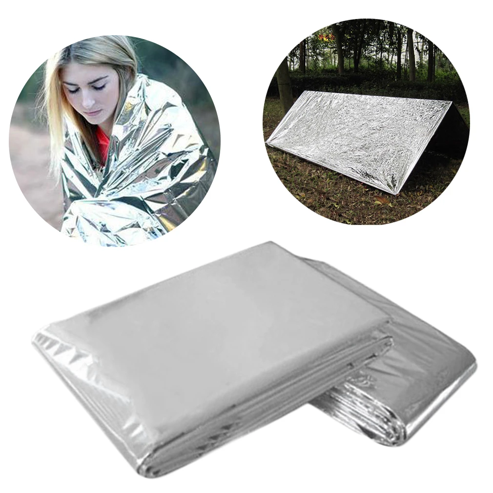 130*210cm Outdoor Emergency Blanket Survival Rescue First Aid Tool