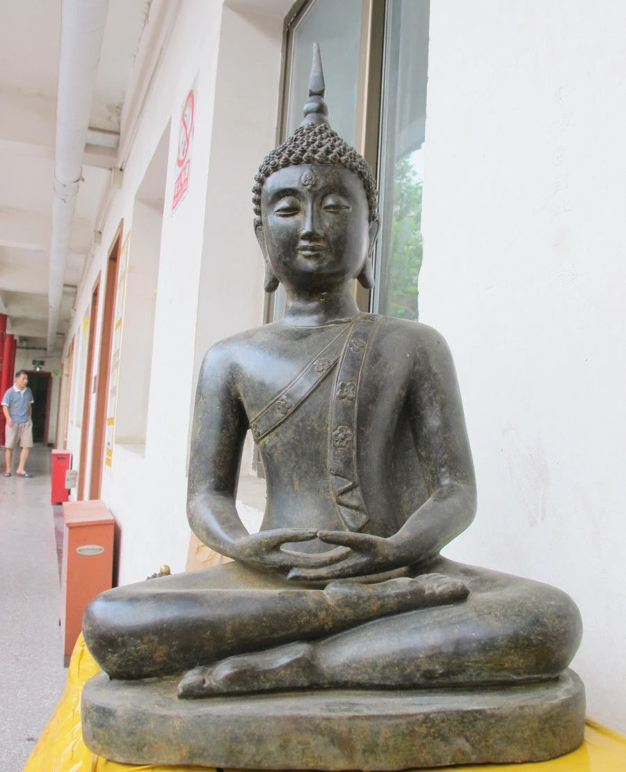 

Super Tibet old bronze Copper Thailand Sakyamuni Shakyamuni Buddha Statue