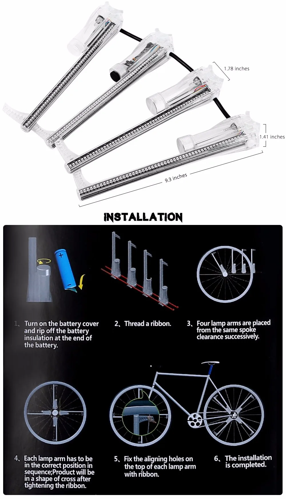 Велосипедный светильник для велосипеда Cycle Zone Pro DIY 416/256 светодиодов, водонепроницаемый, красочный, изменяющий видео-изображение, велосипедный фонарь со спицами, велосипедный светильник