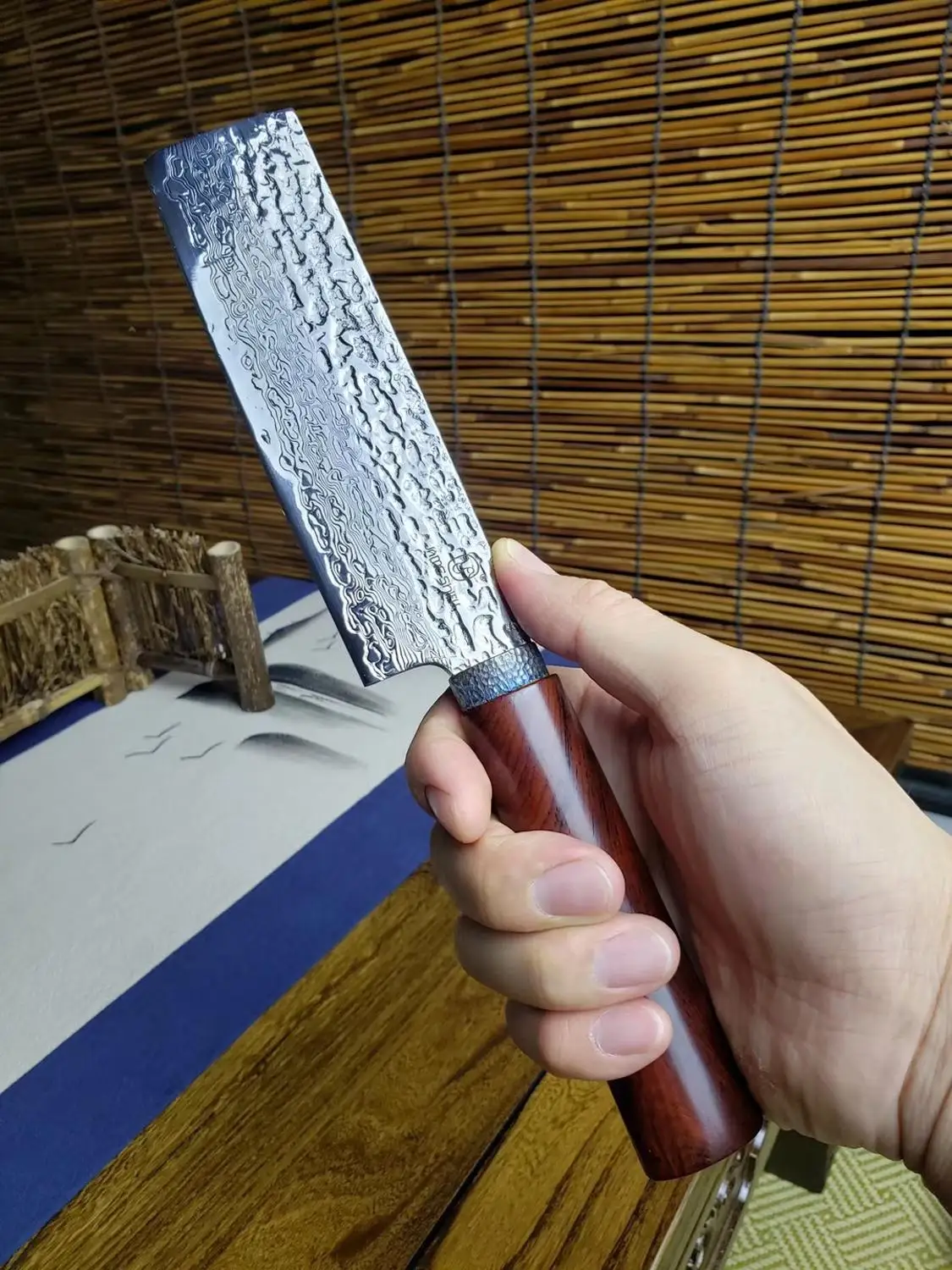 

7 inch Chef Knives High Carbon VG10 Japanese 59layer Damascus Kitchen Knife Stainless Steel Gyuto Knife Rosewood Handle