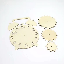 12 шт. украшения для дома деревянные часы-будильник стоящая Свадебная часть день рождения развитие детей DIY интеллект