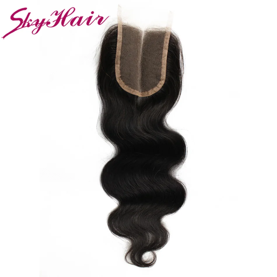 

Brazilian body wave closure 2pcs lot human hair closure body wave size 4x4 density 120% 6a brazilian lace closure bleached knots