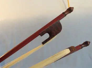 

2pcs baroque style Midorigi wood 4/4 violin bow, snakewood frog