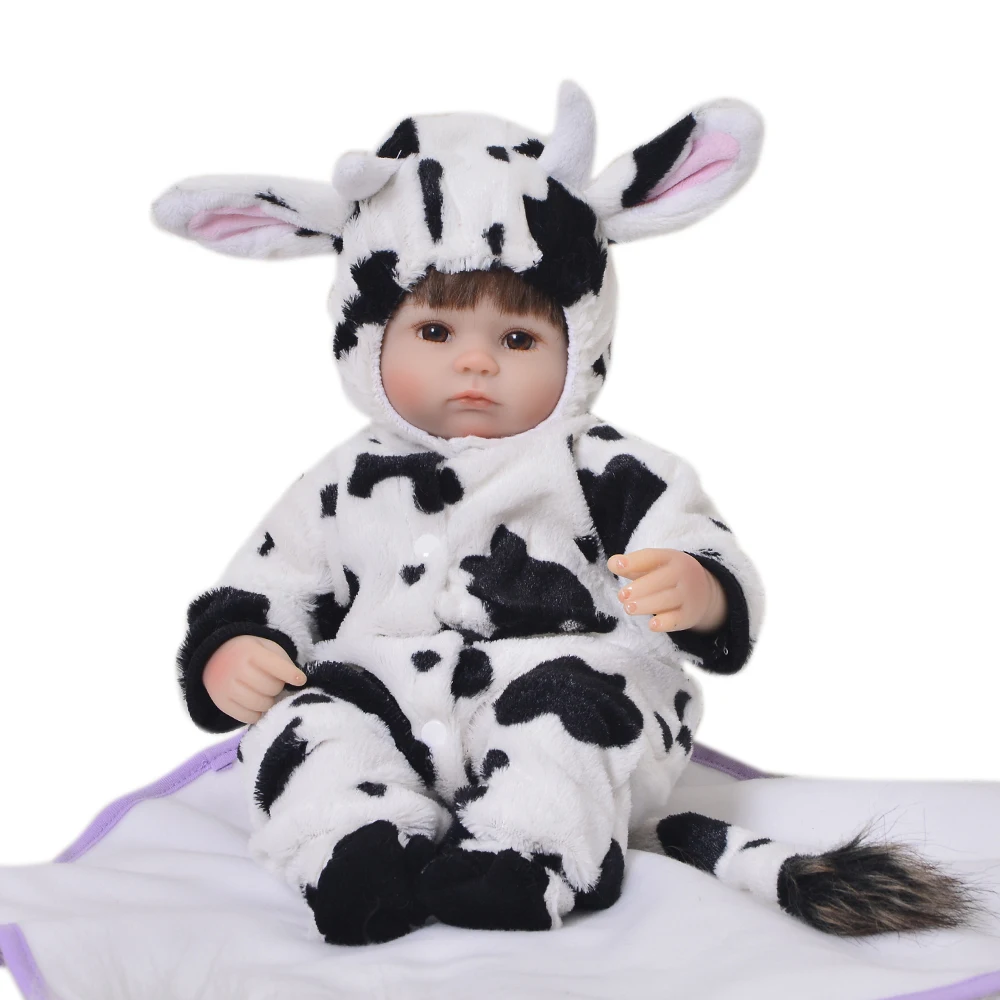 

Wholesale Princess Playmates Realista 17'' Silicone Reborn Baby Doll Baby Reborn Soft Cloth Body For Kids Best Birthday Gifts
