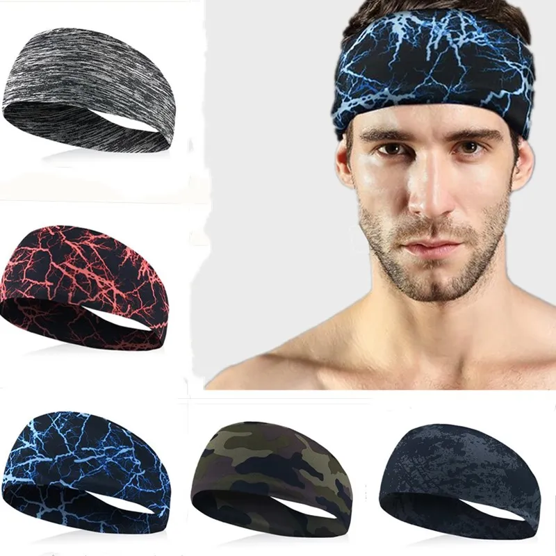 

Cycling Running Sport Sweat Headband Men Sweatband For Men Hair Bands Fitness Gym Head Sweat Bands Sports Safety