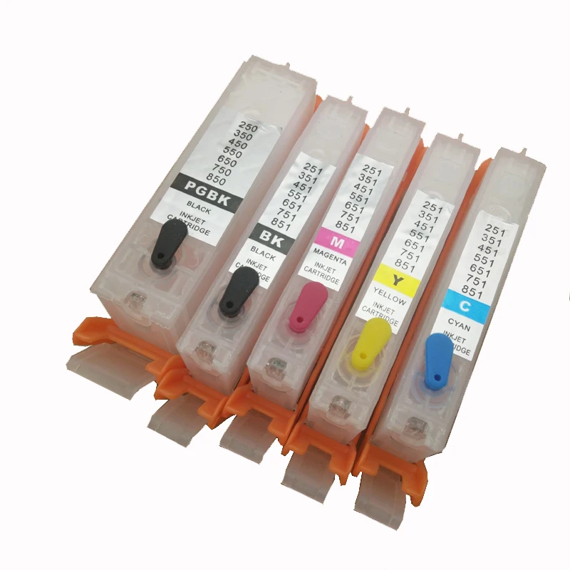 

PGI-570 CLI-571 Refillable Ink Cartridge for Canon PGI570 PIXMA TS5055 MG5750 MG5751 MG5752 MG5753 MG6850 MG6851 MG6852 MG6853