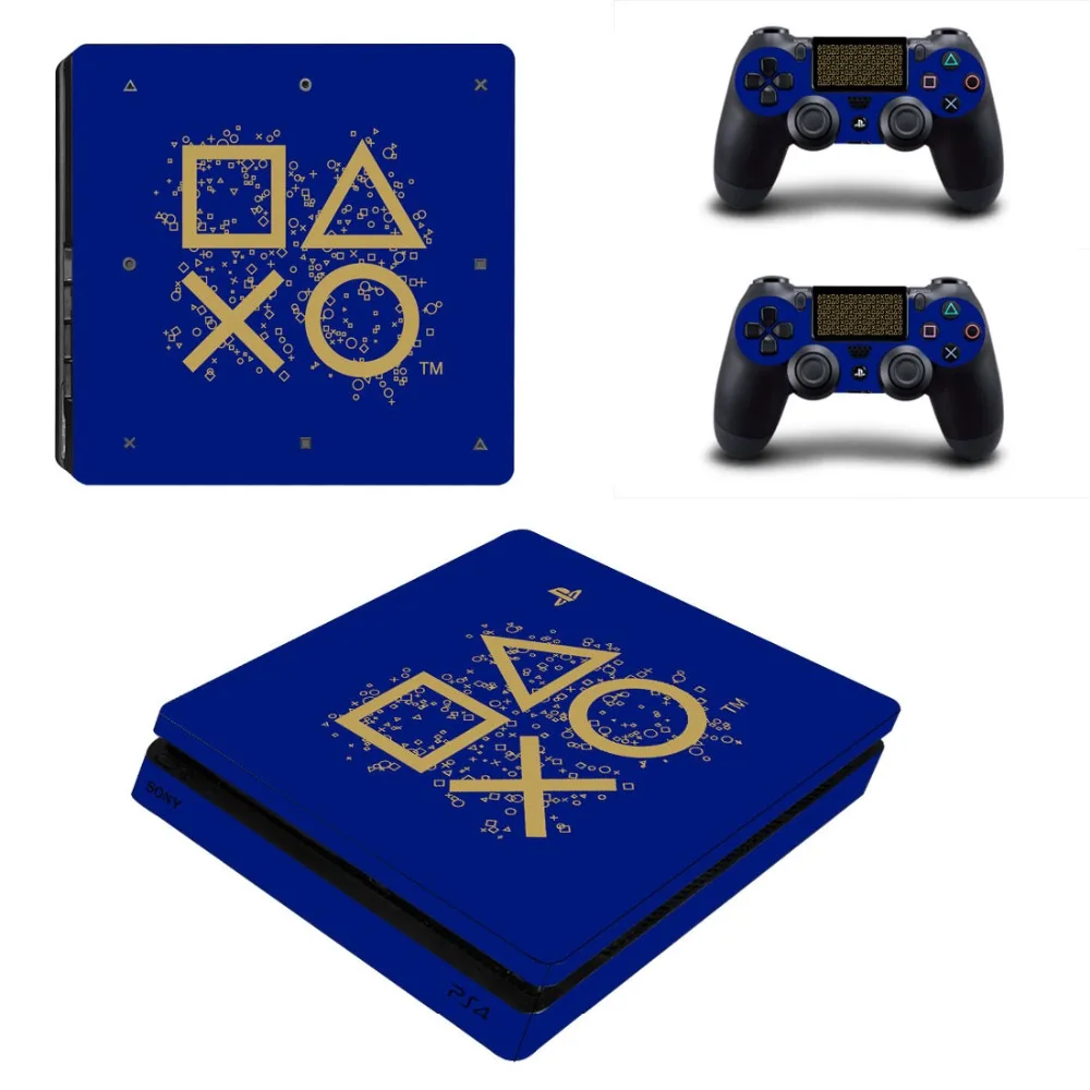 

Vinyl Decal Protective Skin Cover Sticker for PS4 Slim Console & Controller