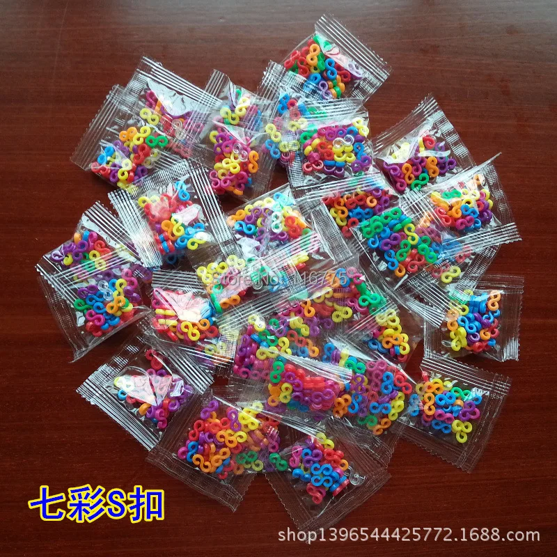 24 /"S/"clips Loom Pokla dot Mix Loom Bands 600 Pcs