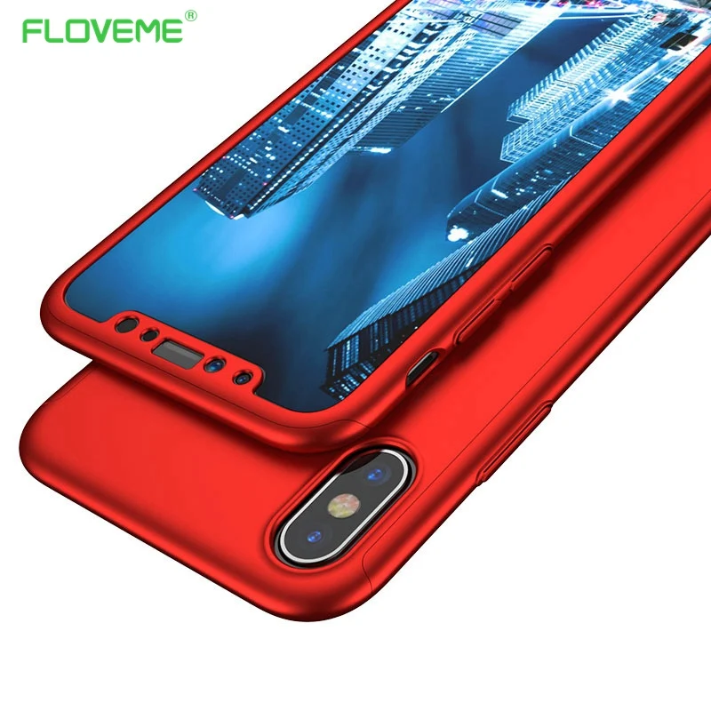 FLOVEME 360 Protective Case For iPhone X ten 10 Cases For