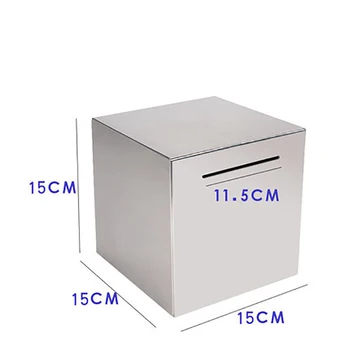 

Stainless Steel Piggy Bank Can Only Enter Digital Coin Counting Money Jar Piggy Bank Atm Password Money Box Cash Cofre De LZL066