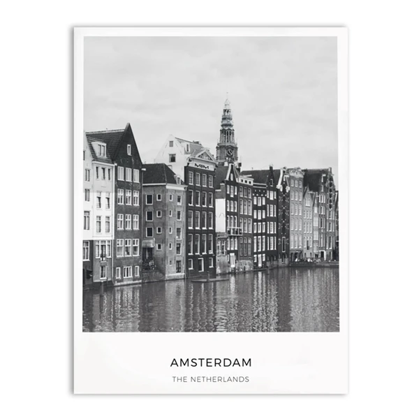 Современная Картина на холсте, голландский Схипхол, пейзаж, фото, Настенная картина, нордический город, Схипхол, принт с координатами, плакаты - Цвет: no frame1