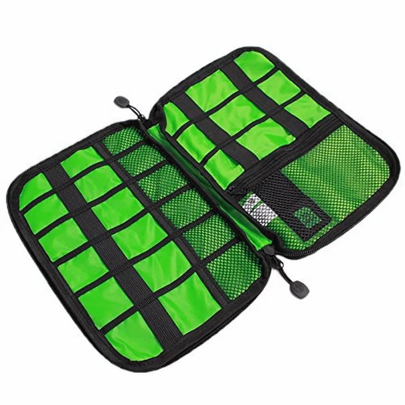 Portefeuille Cellphone Accessories Travel Bag Holder For iPhone 8 Plus 7 6S Cell phone USB Power Bank Cable Organizer Carry Case (2)