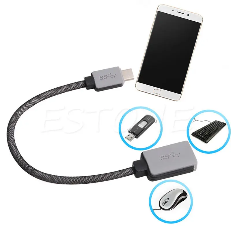 

High speed USB-C USB 3.1 Male Type C to USB 3.0 Female Host Mode OTG Data Cable Connector For LG Huawei Lenovo Xiaomi