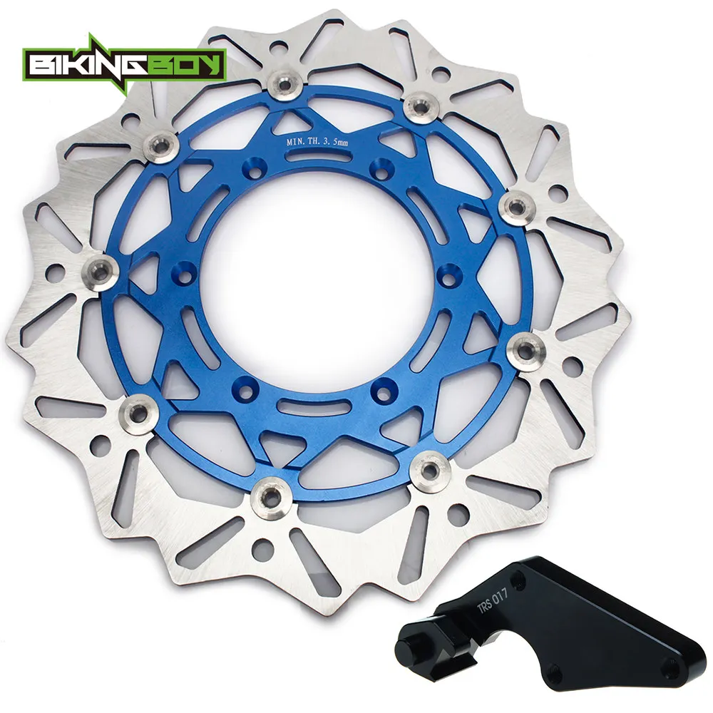 BIKINGBOY для Yamaha YZ250F YZ450F 08 09 10 11 12 13 14 YZF 250 YZ-F 450 оверсайз 320 мм спереди диск поворотный