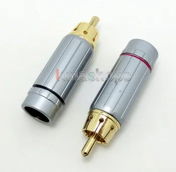 

LN004908 1 pair Tailed Dia:10mm RCA DIY Solder Audio Video Adapter Plug
