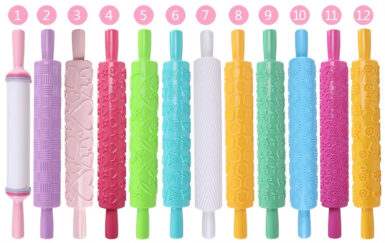 

1Piece printing Wilton Rolling Pin Daisy Baking Tools Fondant Embossed Mold Cake Decorating A170