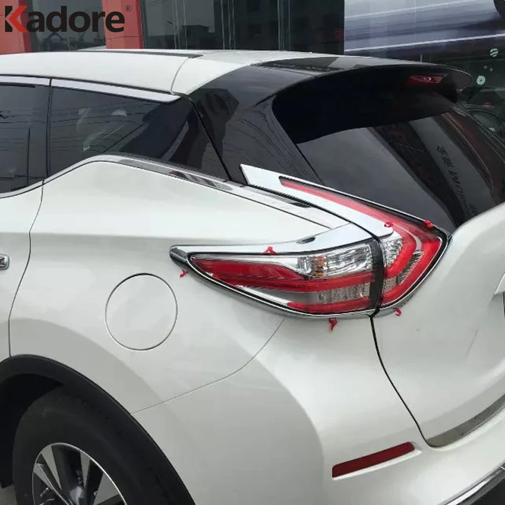 Для Nissan Murano ABS хромированный задний светильник, накладка на задний светильник, наклейка на рамку, автомобильные чехлы