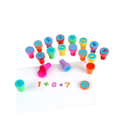 26pcs Children Toy Stamps cartoon English letter seals do not need ink pad printing ink digital stationery color children seal