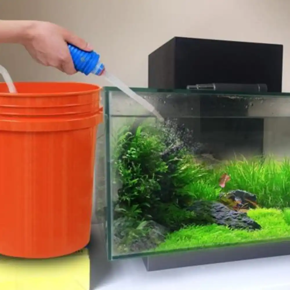 Aquarium Ikan Tangki Vakum Pertukaran Air Kerikil Alat Pembersih
